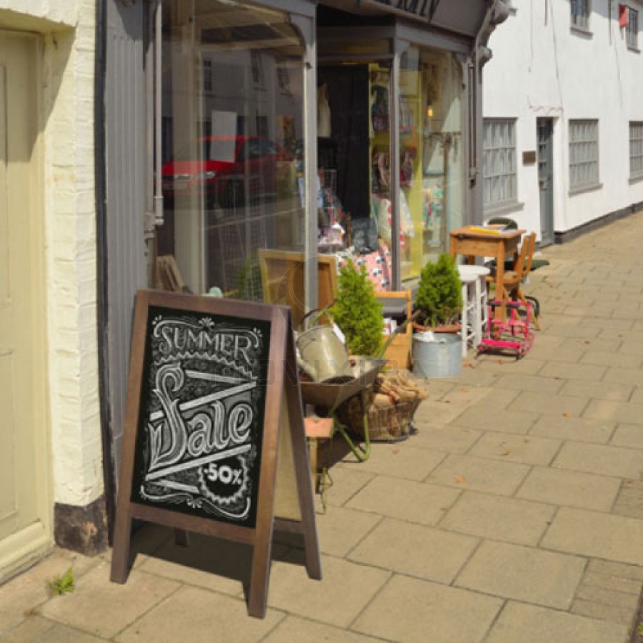 Cavalete com Ardósia Dupla Face