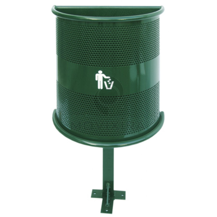 Papeleira de Jardim semi-circular