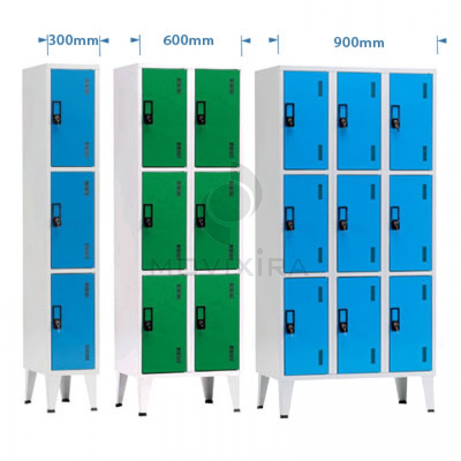 ARMÁRIOS DE 3 - 6 - 9 CACIFOS (1900mm Altura)