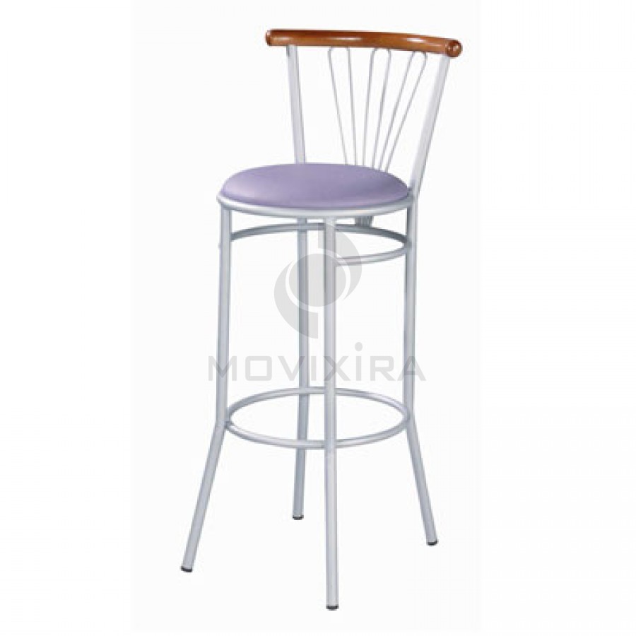 Cadeira Alta de Bar Estofada