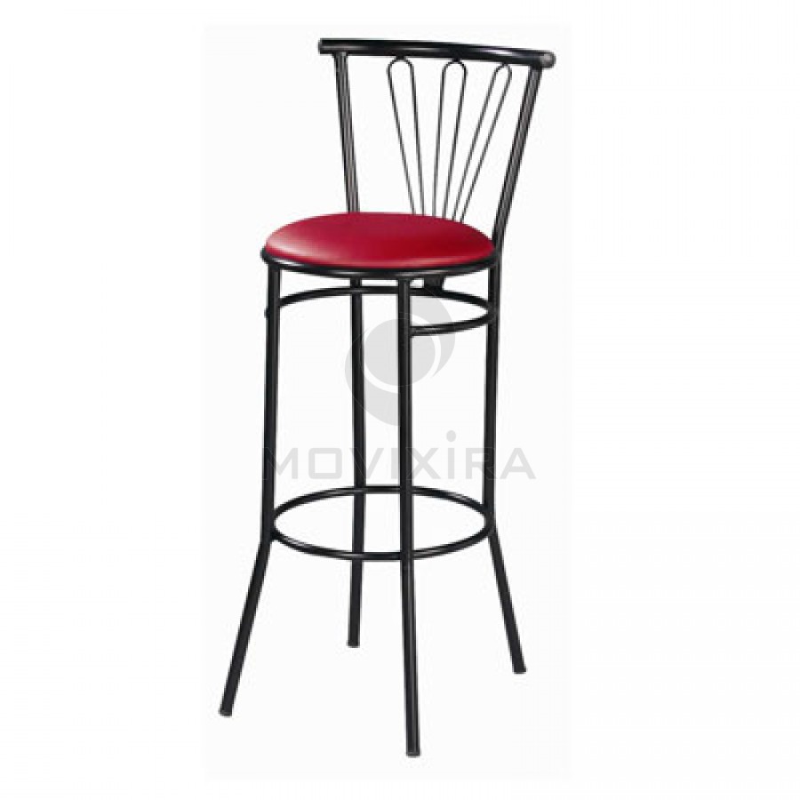 Cadeira Alta de Bar Estofada