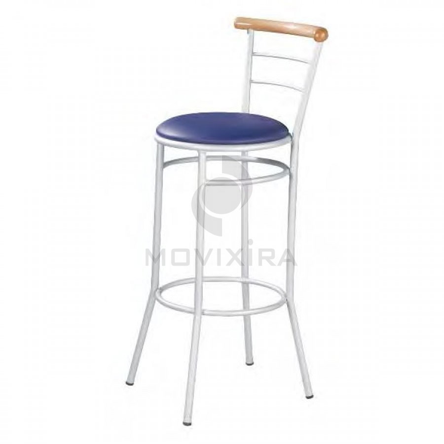 Cadeira Alta de Bar Estofada
