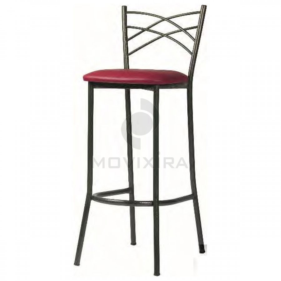 Cadeira Alta de Bar Estofada