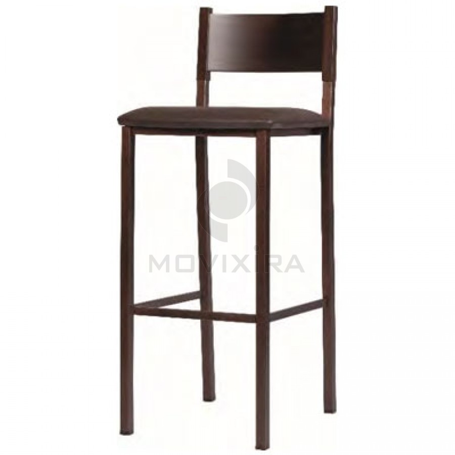 Cadeira Alta de Bar Estofada