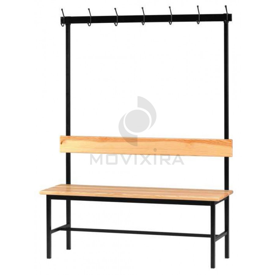 Banco em Madeira com Cabides