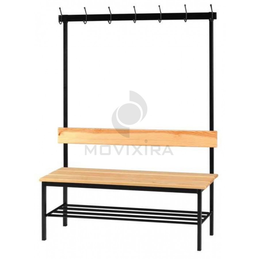 Banco em Madeira com Cabides