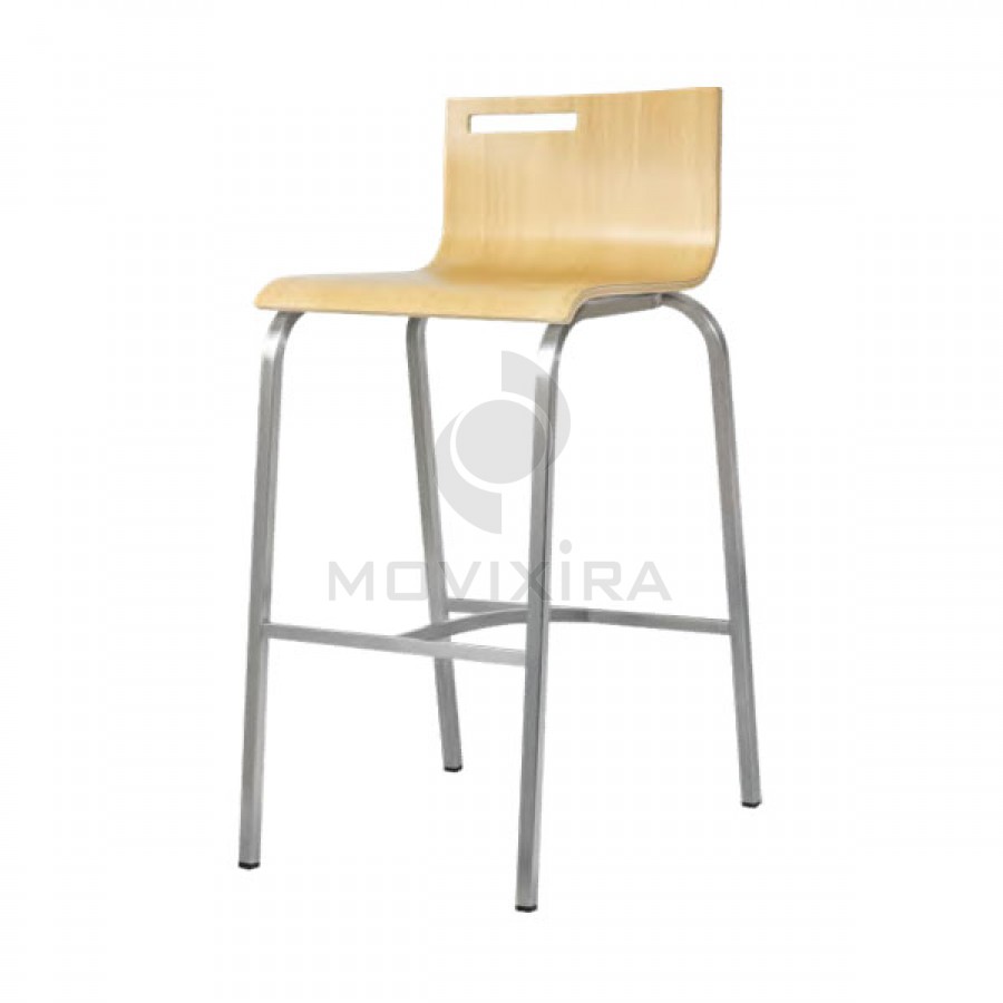 Cadeira Alta de Bar Madeira