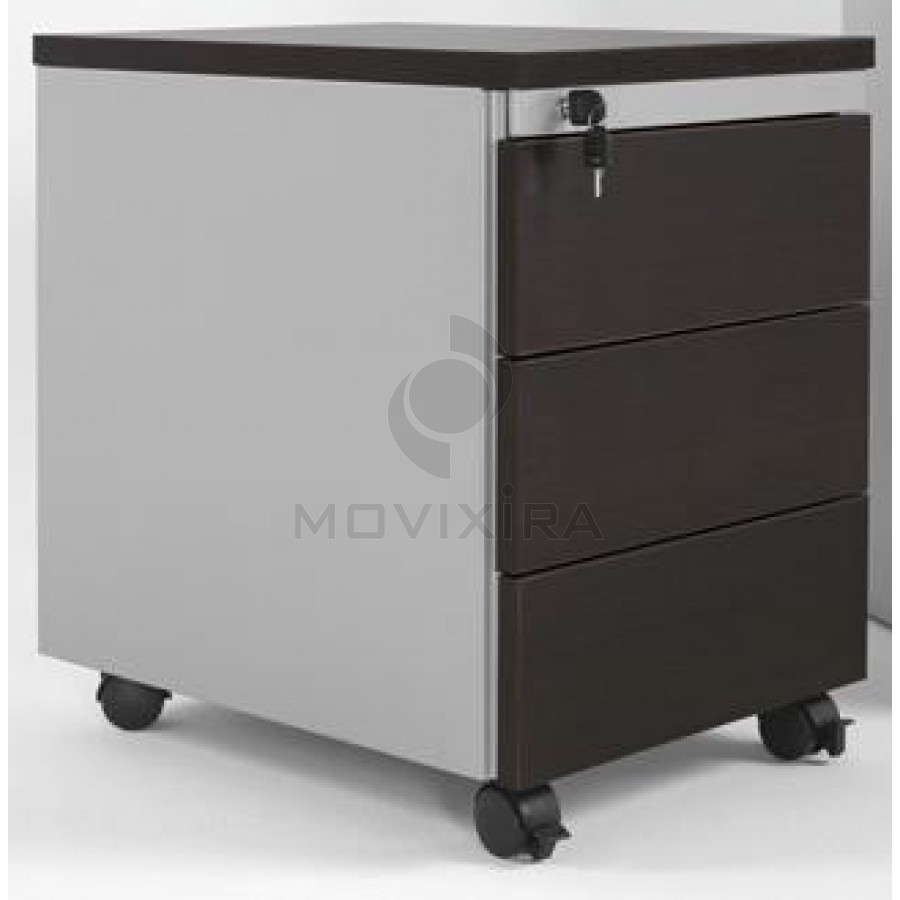 Bloco de 3 Gavetas em Melamina