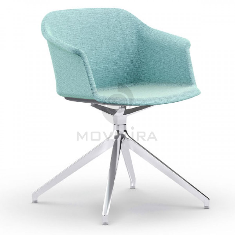 Cadeira Rotativa em Plástico Revestido Aurora