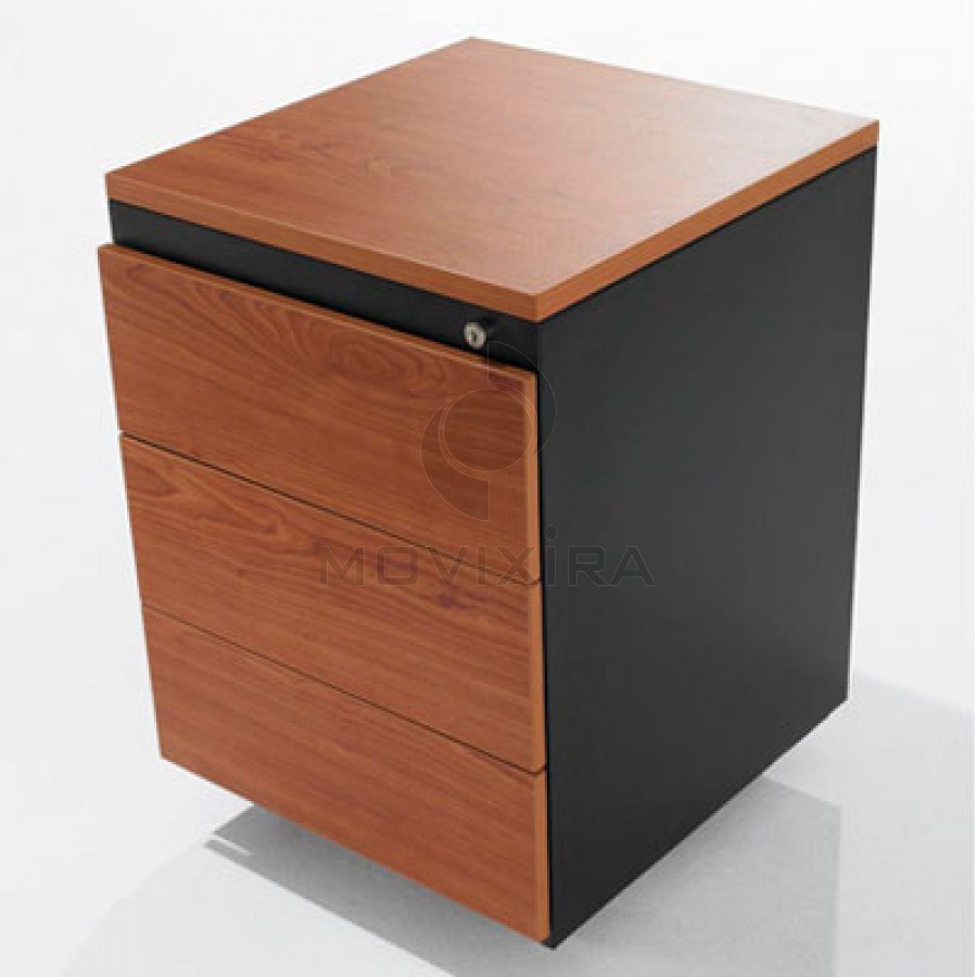 Bloco de 3 Gavetas em Melamina