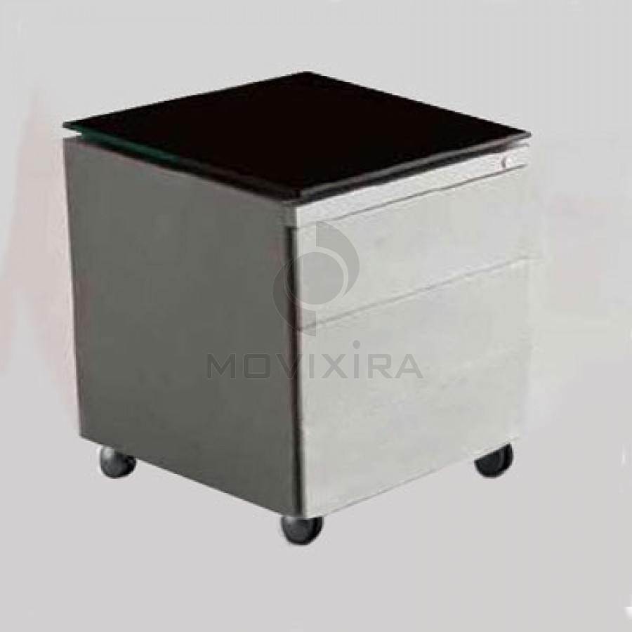 Bloco de 2 Gavetas Metálico com Tampo