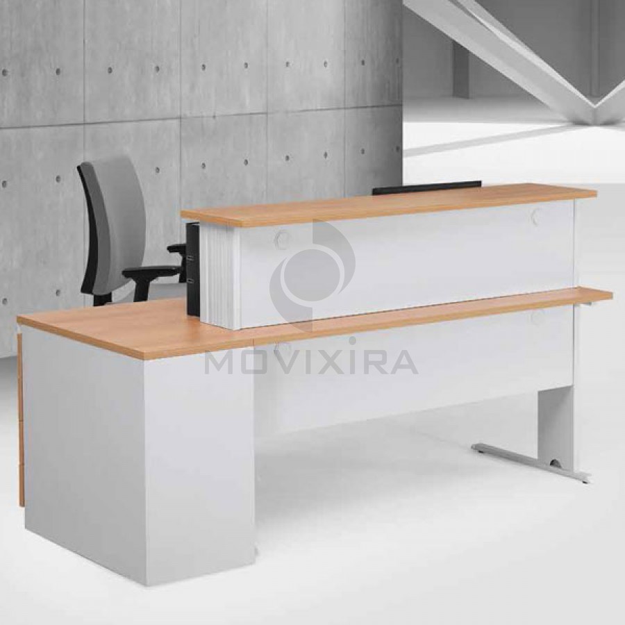 Balcão Receção Horizonte com Bloco de Gavetas