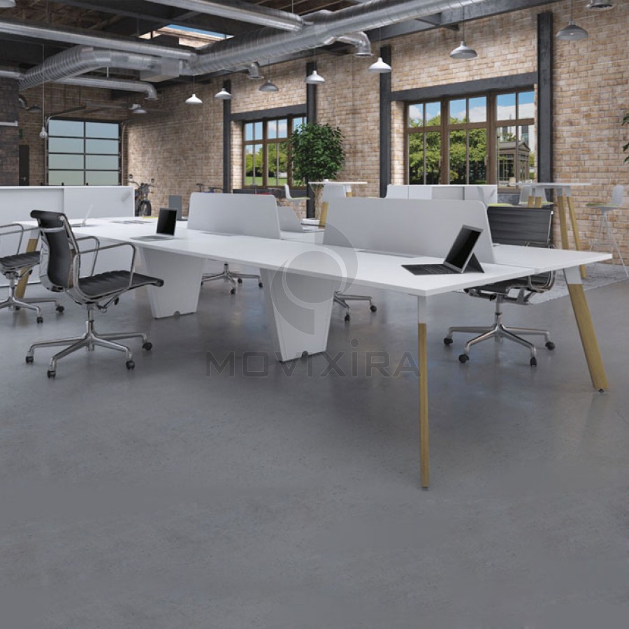 Ilha de 6 Postos Endow Wood Z