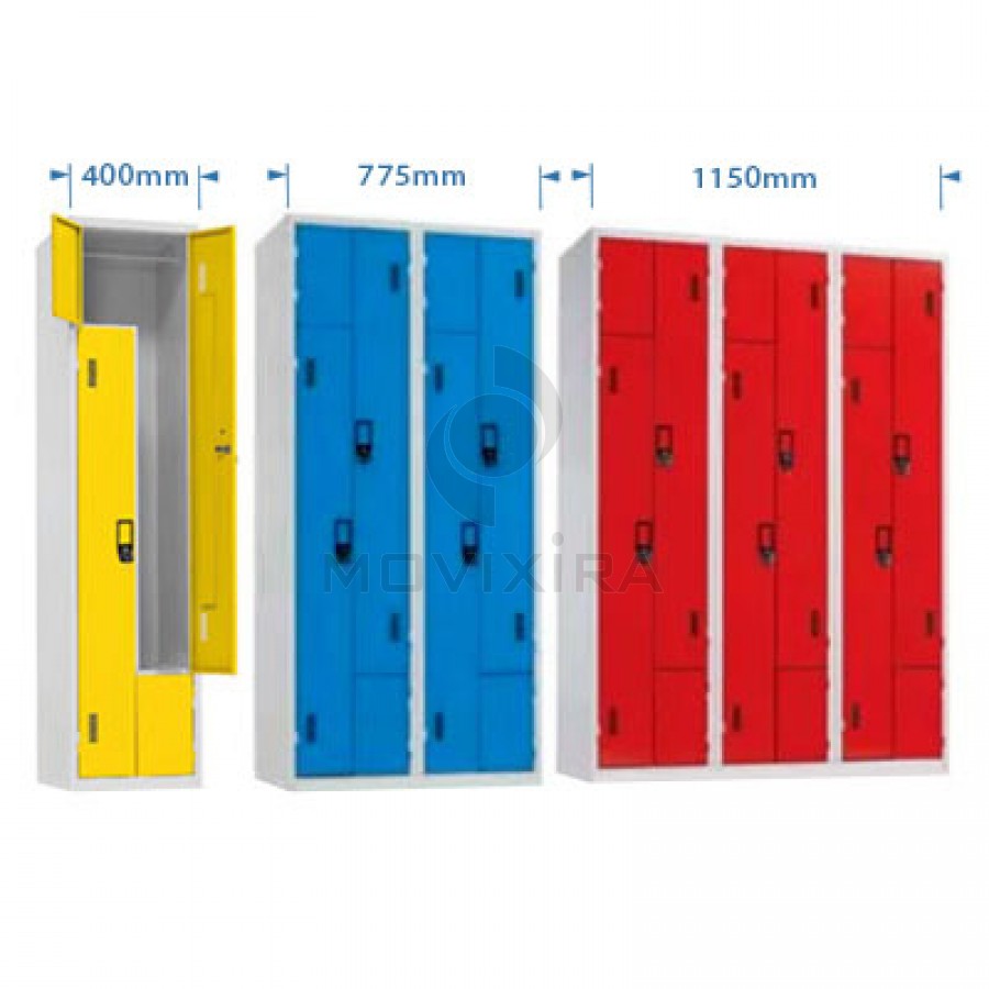 VESTIÁRIOS PORTAS EM L (1800mm Altura)