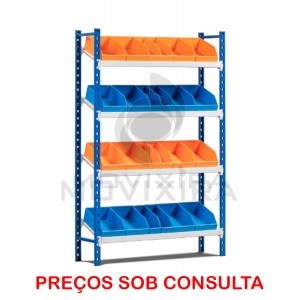 Estante com Prateleiras Inclinadas