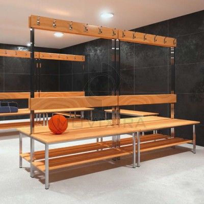 Banco em Madeira com Cabides