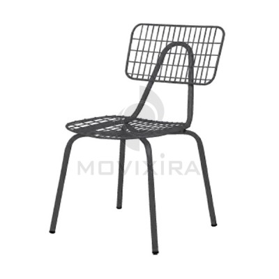 Cadeira em Aço para Interior ou Exterior