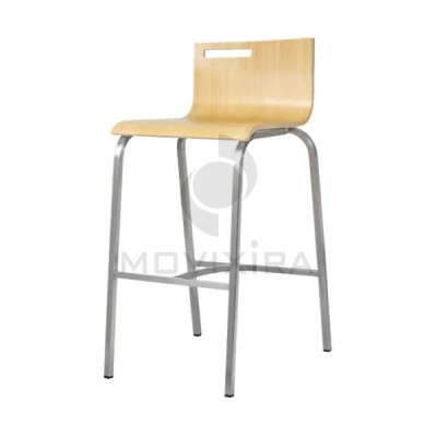 Cadeira Alta de Bar Madeira