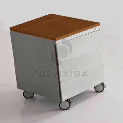 Bloco Better de 3 Gavetas Metálico com Tampo