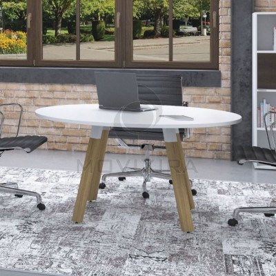  Mesa Reunião Redonda Endow Wood